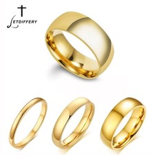 Tungsten Carbide Polished Plain Wedding Band Ring 2mm 3mm 4mm 5m 6mm 8mm