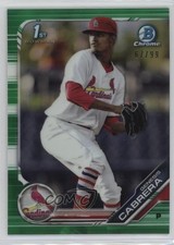 2019 Bowman Chrome Prospects Green Refractor 67/99 Genesis Cabrera #BCP-142 13iq