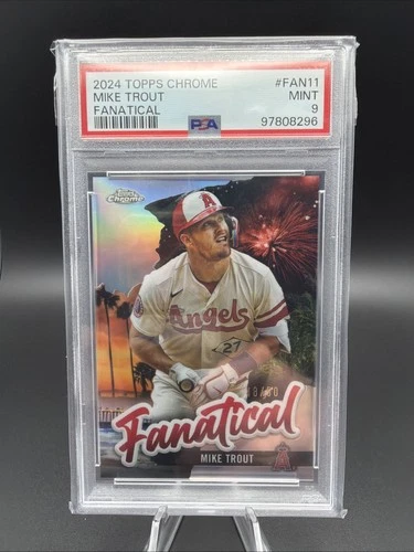 2024 Topps Chrome - Fanatical Mike Trout #FAN-11 /50 PSA 9 Angels