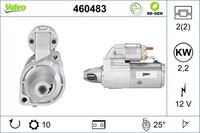 Valeo Anlasser Starter 2.2 Kw FüR Jeep Grand Cherokee Iii 3.0 Crd Commander
