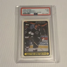 1990-91 Topps - Wayne Gretzky #120 LA KINGS CARD PSA MINT 7