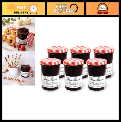 Four Fruit Preserves 13 oz Glass Jars (Pack of 6)   Non-GMO, Simple Ingredients,