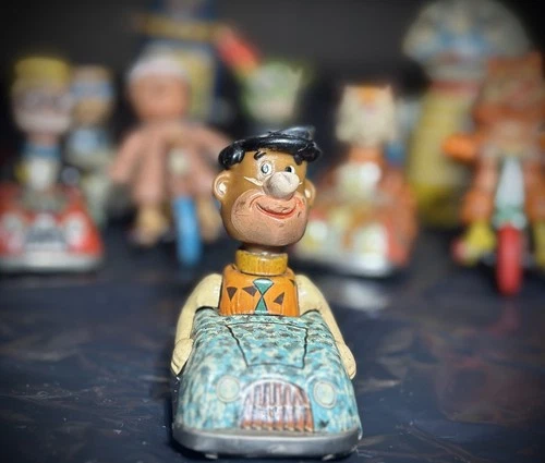 RARE Marx “Fred Flintstone” Friction Car (Read Description)