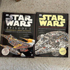 Star Wars Incredible Cross-Sections Hardback Books Lot by David West Reynolds