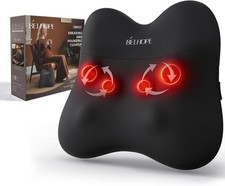 Back Massager with Heat, Cordless Back and Neck Massage for Pain Relief Deep Tis