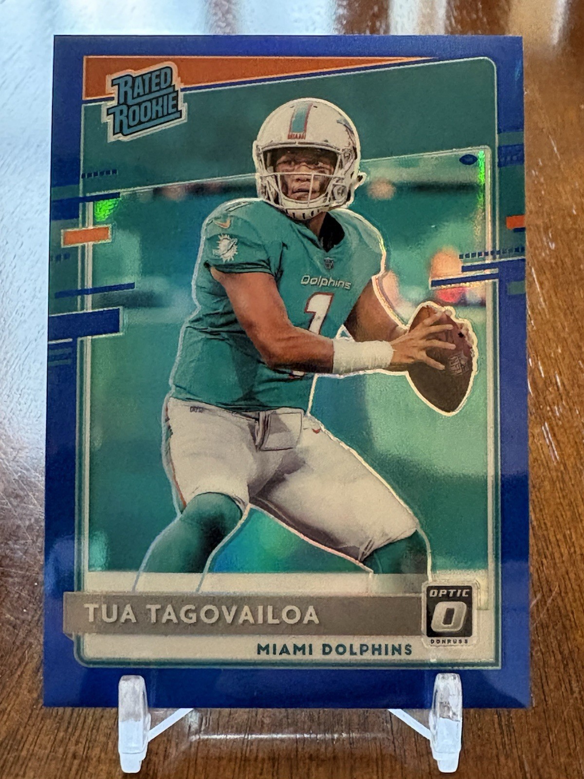 2020 Optic Rated Rookies /179 Tua Tagovailoa #152 Blue Prizm RC