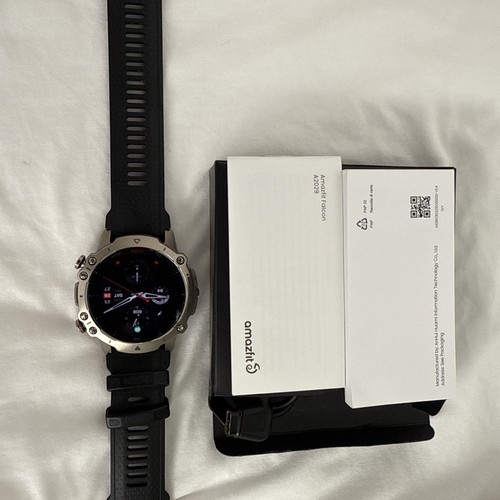 Amazfit - Montre connectée Falcon 32 mm titane - Noir