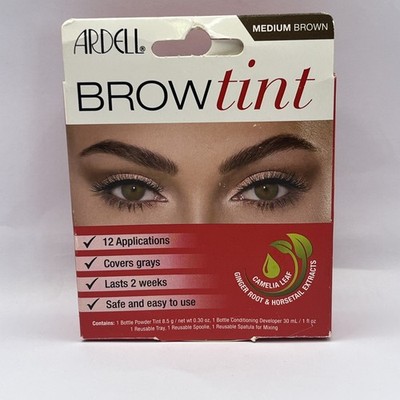 Ardell BROWtint Semi-Permanent Eyebrow Tint Color Dye Kit Medium Brown