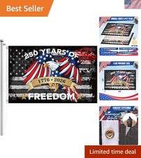 250Th Anniversary USA Flag 3X5 Ft Double Sided American Flag 3Ply