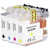 Renkforce Druckerpatrone Ersetzt Brother LC-123BK, LC-123C, LC-123M, LC-123Y