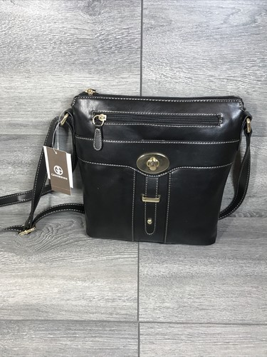 Sac à Main Giani Bernini En Cuir Avec Bandoulière Chaîne - Noir, Occasion