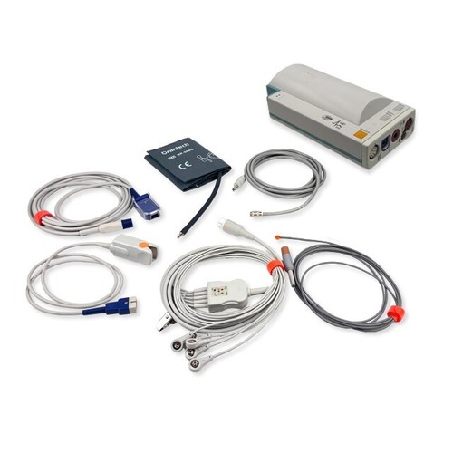 Philips Module M3001A Opt A02C18 with brand new Oximax Spo2,ECG,NIBP,Temp Cables - 第 1/2 張圖片