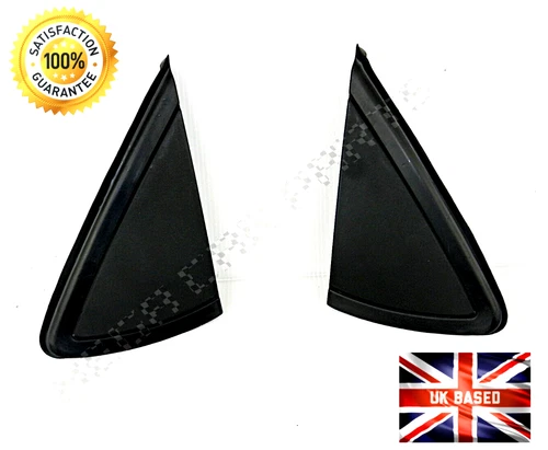 FOR VW POLO 2009-2017 PAIR DOOR WING MIRROR TRIANGLE COVER GARNISH TRIM L+R SET