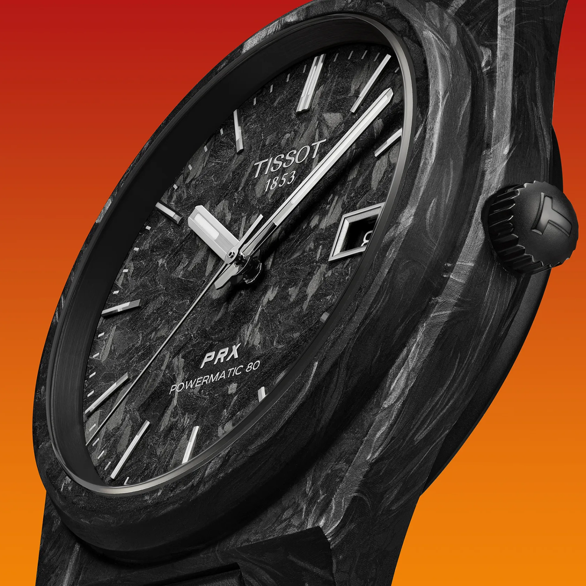 7/20迄出品コメントお願いします！Tissot prx ブラックダイヤル NEW TISSOT PRX POWERMATIC 80 40MM CARBON WATCH T137.907.97