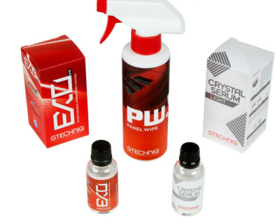 Gtechniq Panel Wipe, Crystal Serum Light & EXO v4 Ceramic Coating Combo Kit 30ml