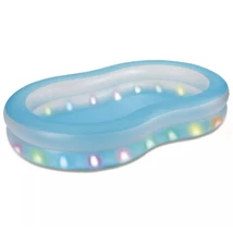 Summer Waves Inflatable Aqua Glow LED Pool New in box Light Up