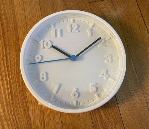 IKEA Stomma by Gustav Carlberg 20 cm Wall Clock - White - Afbeelding 1 van 2