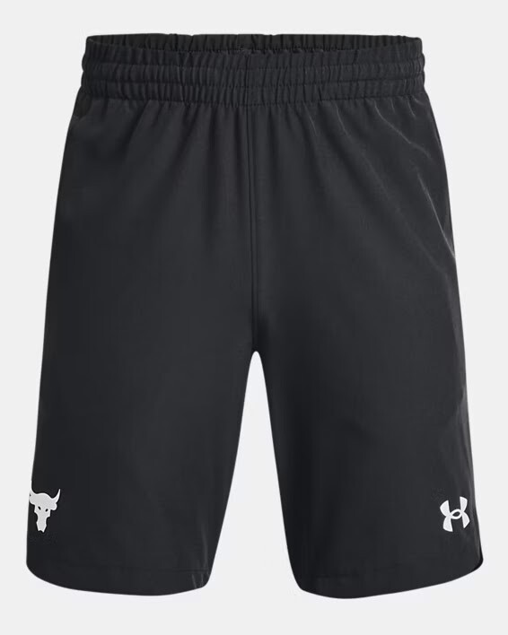 Project Rock S Men's Shorts  Black   Under Armour Storm Stretch Dry 8" Loose New