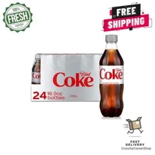 Diet Coke Diet Cola Soda Pop, 16.9 fl oz Bottles, 6 Pack