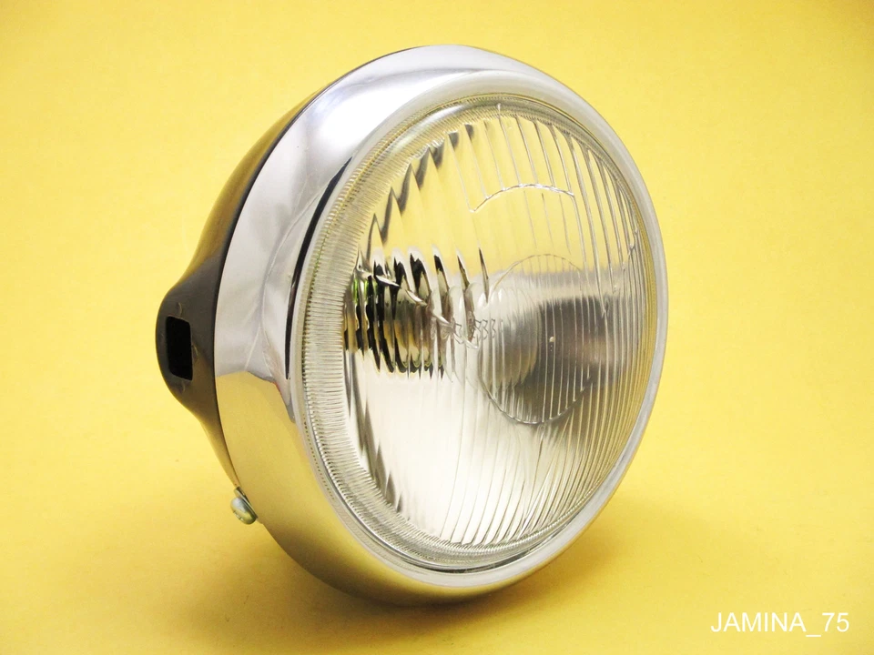 Suzuki RV50 RV75 RV90 RV125 VAN VAN Headlight +Bulb + Steel Metal Bucket Case 6" - Image 4 of 4