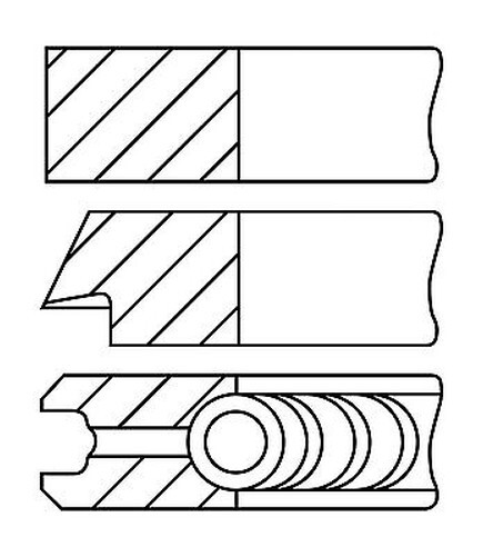 Kit Anelli Piston Per AUDI, SEAT, SKODA, VW, VW (FAW)