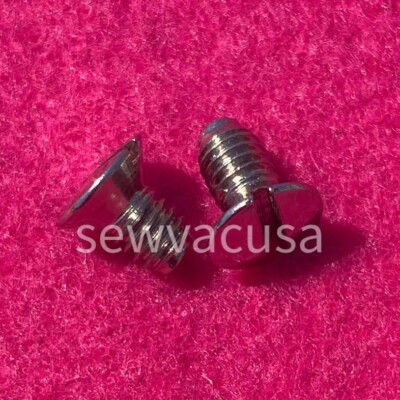 NEEDLE PLATE SCREW (2pcs) Singer 4411 4423 6510 7312 7322 7350 8275 8280 9100 +