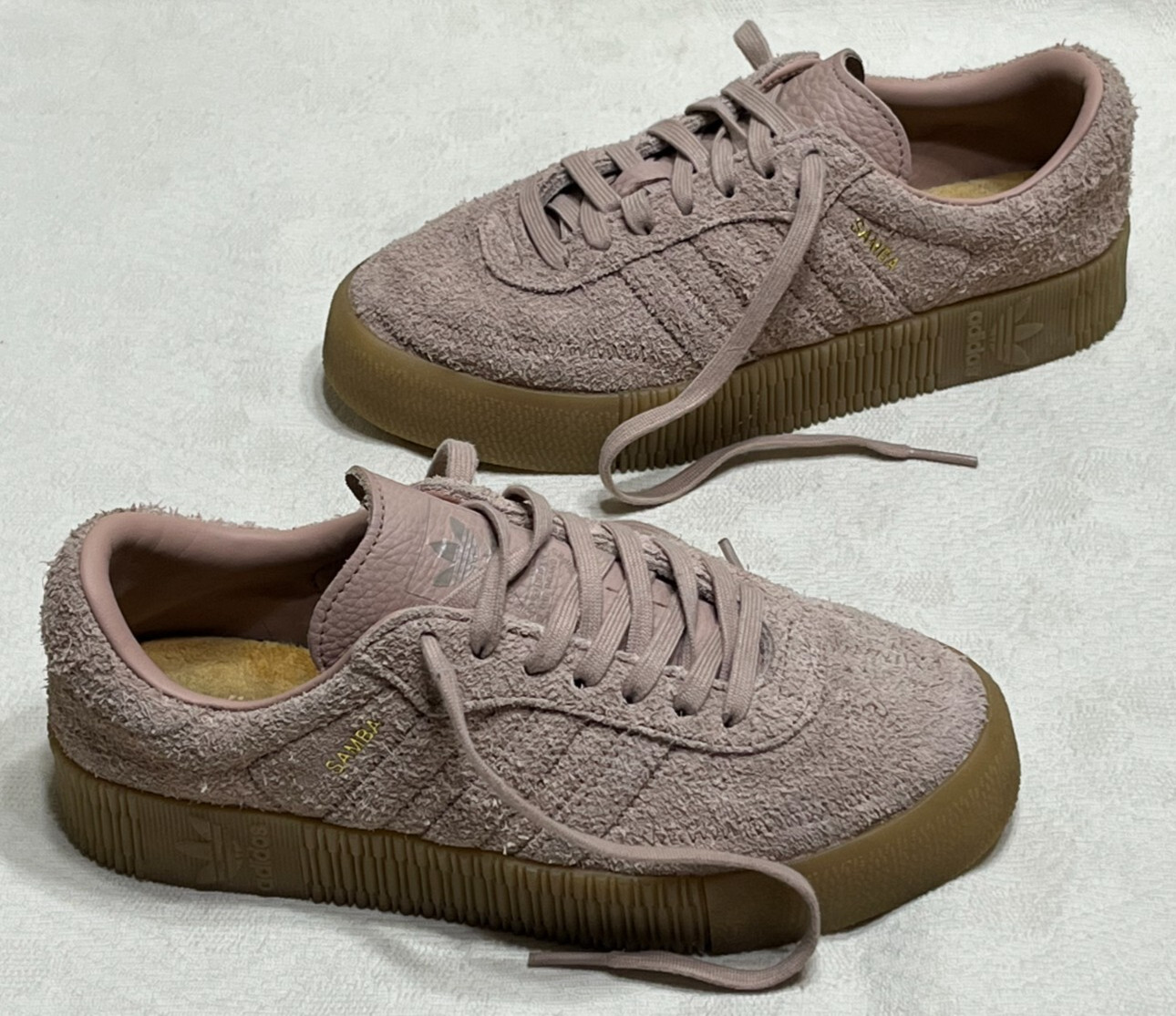 ADIDAS : Samba Rose Womens Platform Trainers Sneakers In Vgc UK 4 EU 36 2/3 image 2