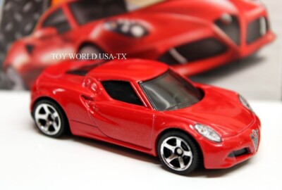 2015 Matchbox #21 MBX Adventure City Alfa Romeo 4C red