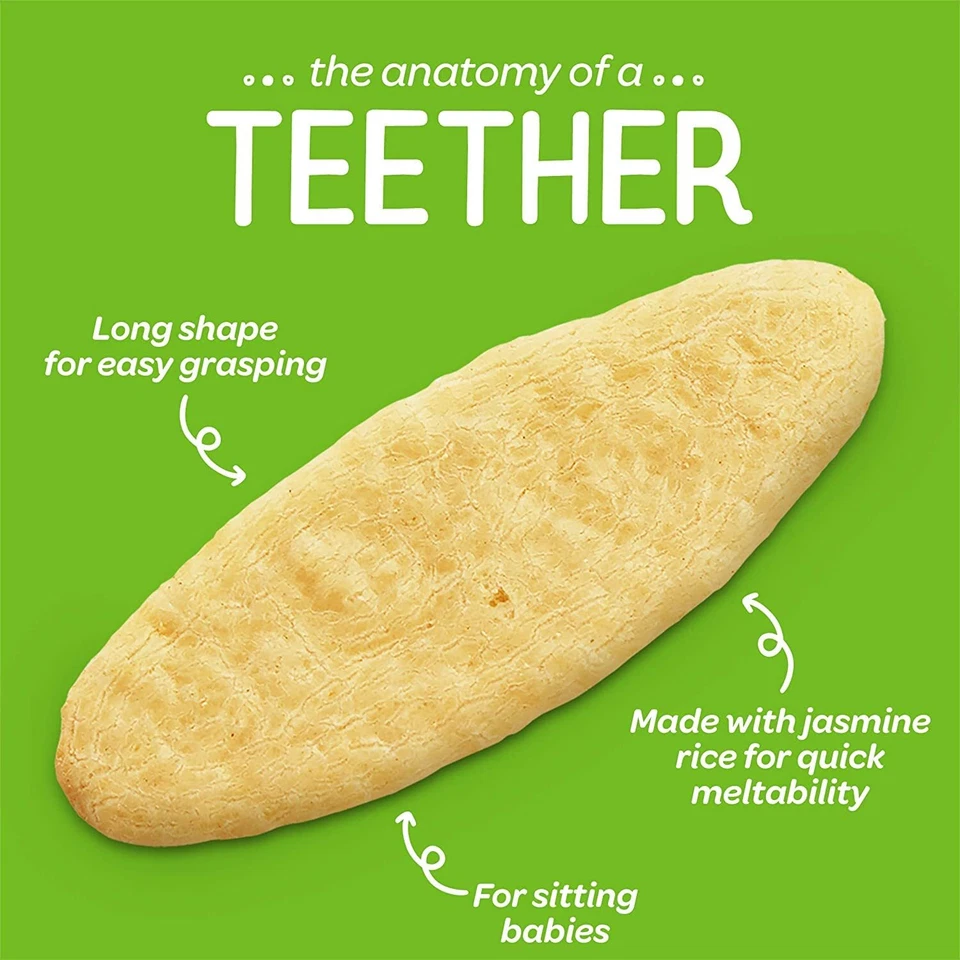 Pacote com 6 bolachas orgânicas para dentição Happy Baby estágio 1 mirtilo roxo cenoura - Imagem 3 de 4