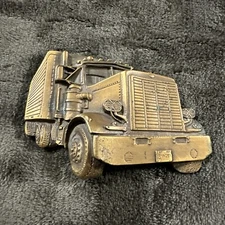 1977 Bergamot Brass Works Trucker Semi Trucker Belt Buckle Y-38