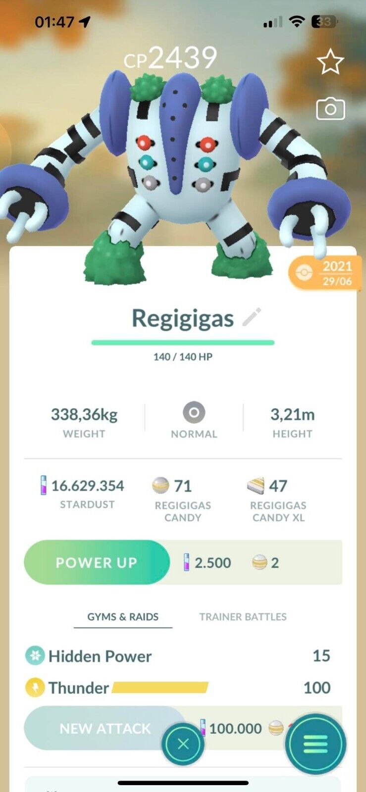 Shiny Regigigas: The Master Titan