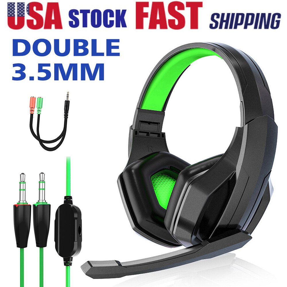 Gaming Headset For Xbox One PS4 PS5 Nintendo Switch PC 3.5mm Mic Headphones-image