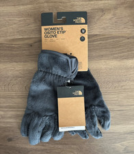   NWT   The North Face Women's Osito Etip Fleece Gloves Sz M Dark Gray