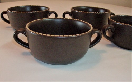 MARIO BATALI - ITALIAN STITCH Southern Living Espresso STEW POT & BOWLS SET - Picture 3 of 3