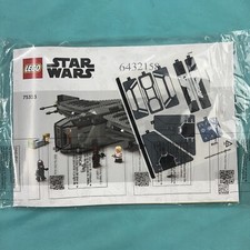    LEGO 75323 STAR WARS Justifier INSTRUCTION MANUAL  STICKER ONLY- No Bricks