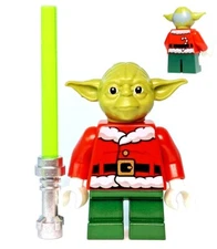 NEW LEGO MASTER YODA minifig minifigure figure star wars christmas santa 4002019