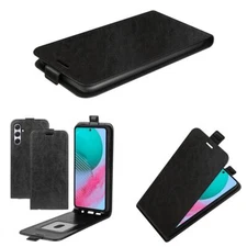 Up & Down Leather Flip Wallet Magnetic Vertical Phone Case Cover For Samsung