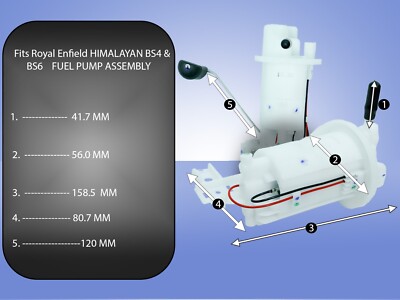 Genuine Fits Royal Enfield Himalayan BS4 Fuel Pump Assembly With Fuel Sensor