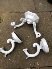 Job Lot 3x White Light Fittings Fixtures Ornate Hooks