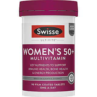 Swisse Ultivite Women s 50+ Multivitamin, Energy, Cognitive Function 90 Tablets