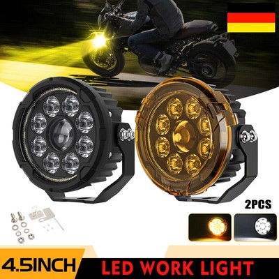 5'' Gelbe Stroboskop LED Pods Arbeitslicht/Nebelscheinwerfer Gelbe Abdeckungen