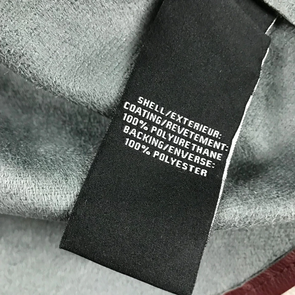 Jaqueta feminina 7 For All Mankind pequena couro marrom com colarinho abotoado - Imagem 4 de 4