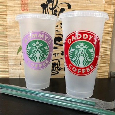 New Starbucks Reusable Cold Cup Mug With Personalized Custom Name