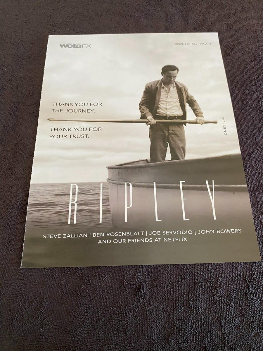 RIPLEY 2024 Emmy ad from WETA FX, Andrew Scott as Tom Ripley on