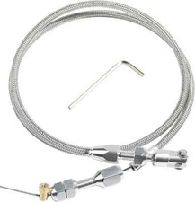 36" Throttle Cable Kit,Car Braided Throttle Cable,LS Swap Steel Braided Throt...