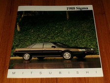 Original 1988 Mitsubishi Sigma Deluxe Sales Brochure Catalog