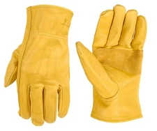 One Pair Wells Lamont Heavy Duty Leather Work Gloves Premium Cowhide - All Size