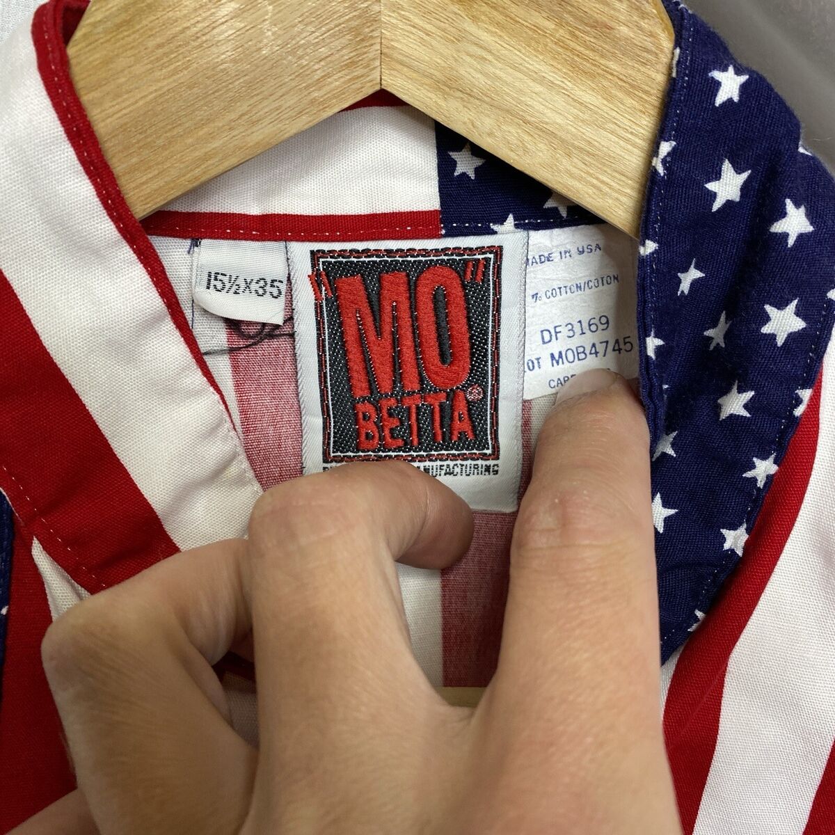 Western 90s USA stars & stripes Mo Betta bad collar shirt Western 90s USA stars & stripes Mo Betta bad collar shirt