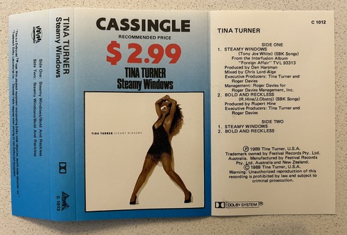 TINA TURNER Steamy Windows Cassingle C 1012 - Picture 6 of 16