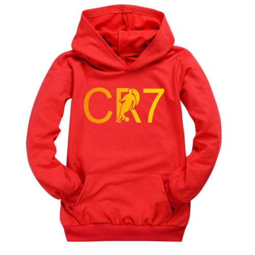 CR7 Kinder Jungen Hoodie Sweatshirt Kapuze Pullover Freizeit Frühling Herbst - Bild 9 von 13